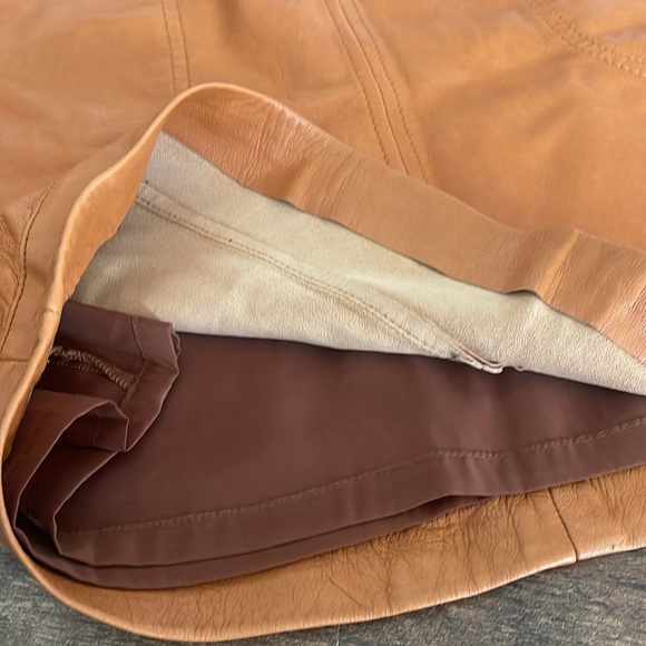 Halogen-nordstrom leather skirt with zip pockets - Picture 11 of 12